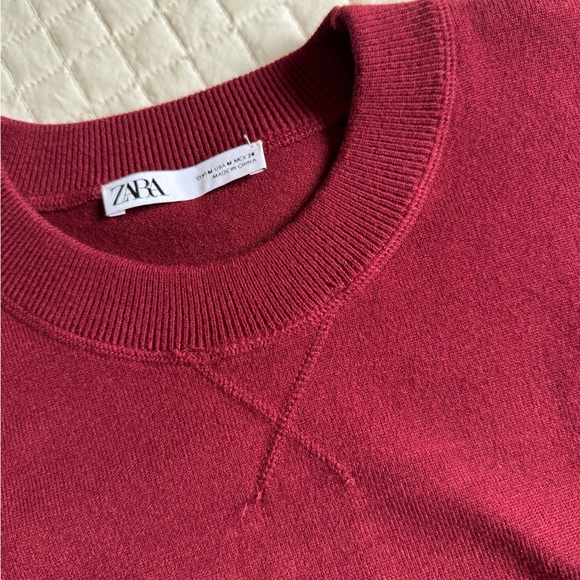 Zara  Red knit Sweater - Picture 7 of 13